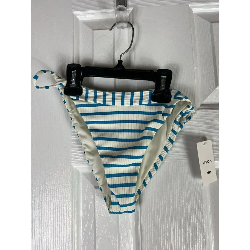 NWT RVCA Womens Moxie French Swim Bottoms Size L